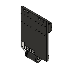 Dual bidirectional brushed ESC, 2S to 3S LiPo, 5 A per channel, CAD model